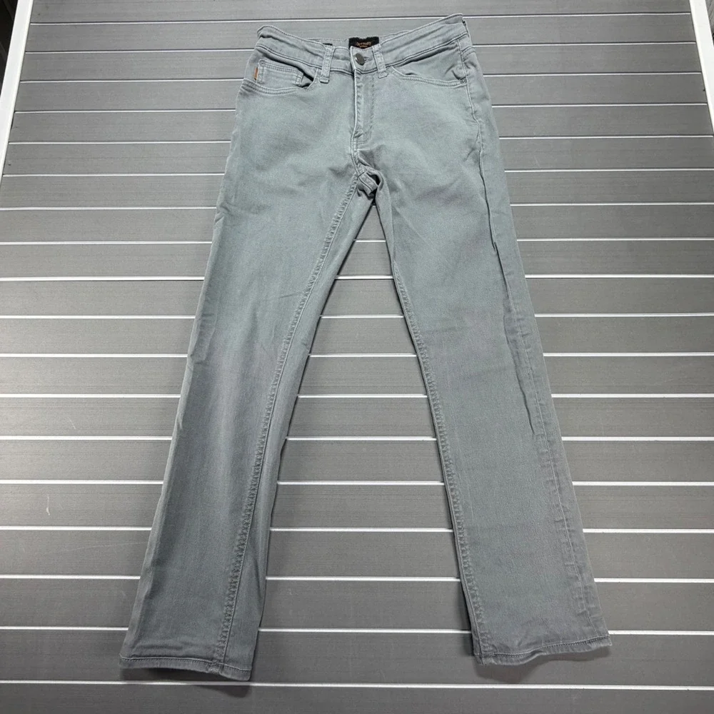 Outpost Makers Slim Straight Grey Jeans Mens 30x32 Stretch Denim Pants‎